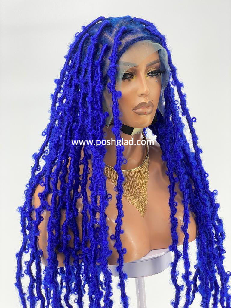 Distressed Butterfly Faux Locs Wig - Tessy