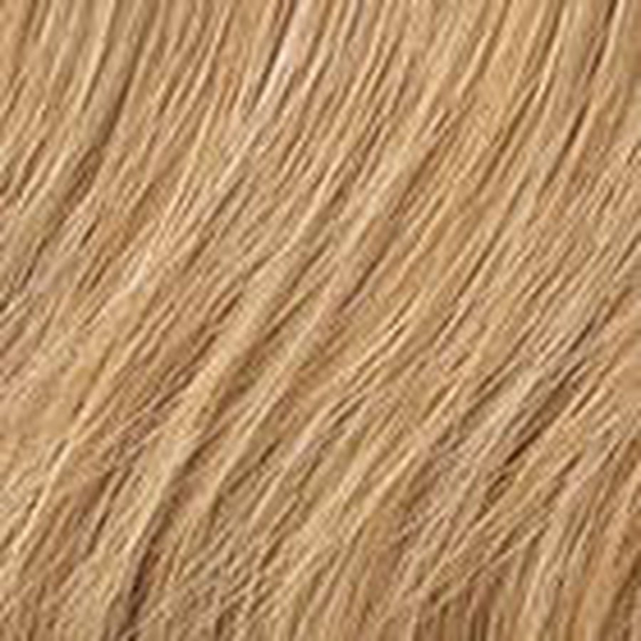 Close-up of blonde hair strands