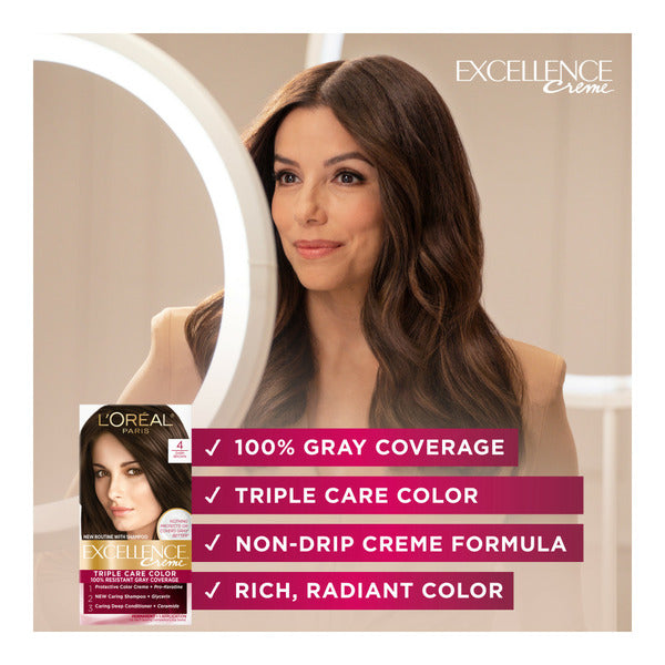 L'Oreal Creme Permanent Triple Care Hair Color, 8 Medium Blonde