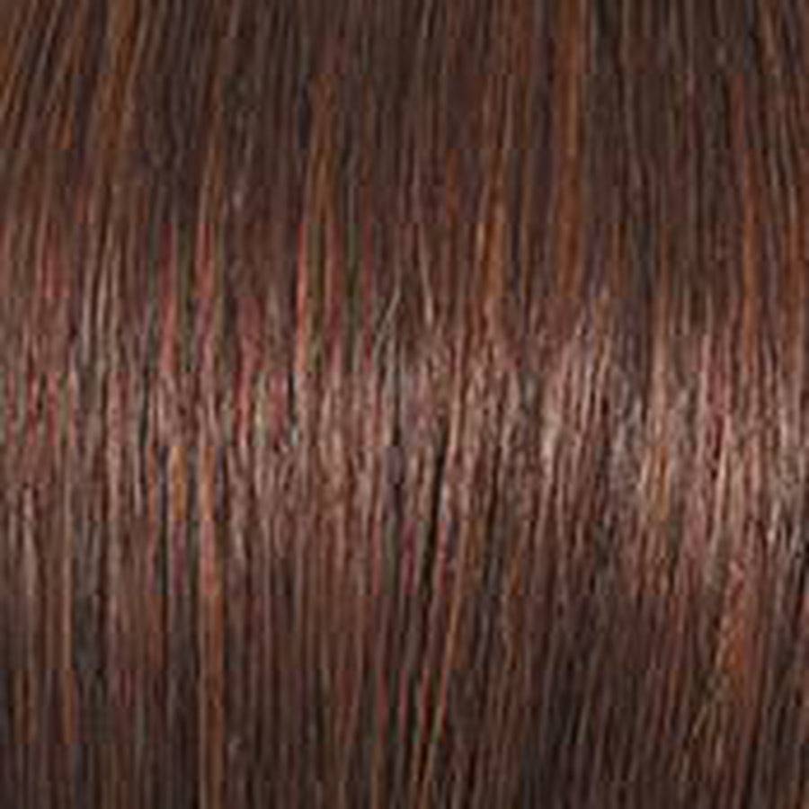 Close-up of brown hair texture