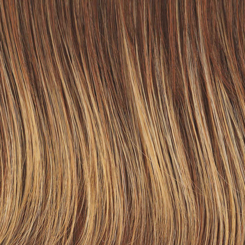 Raquel Welch Flying Solo Shoulder-Length Wig, RL31/29 Fiery Copper