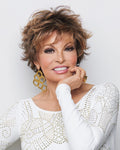 Raquel Welch Voltage Average luxury designer wig, high-end premium synthetic wig for women, short layered voluminous hairstyle, sophisticated salon-inspired look, elegant natural-looking fashion wig, premium women’s hairpiece