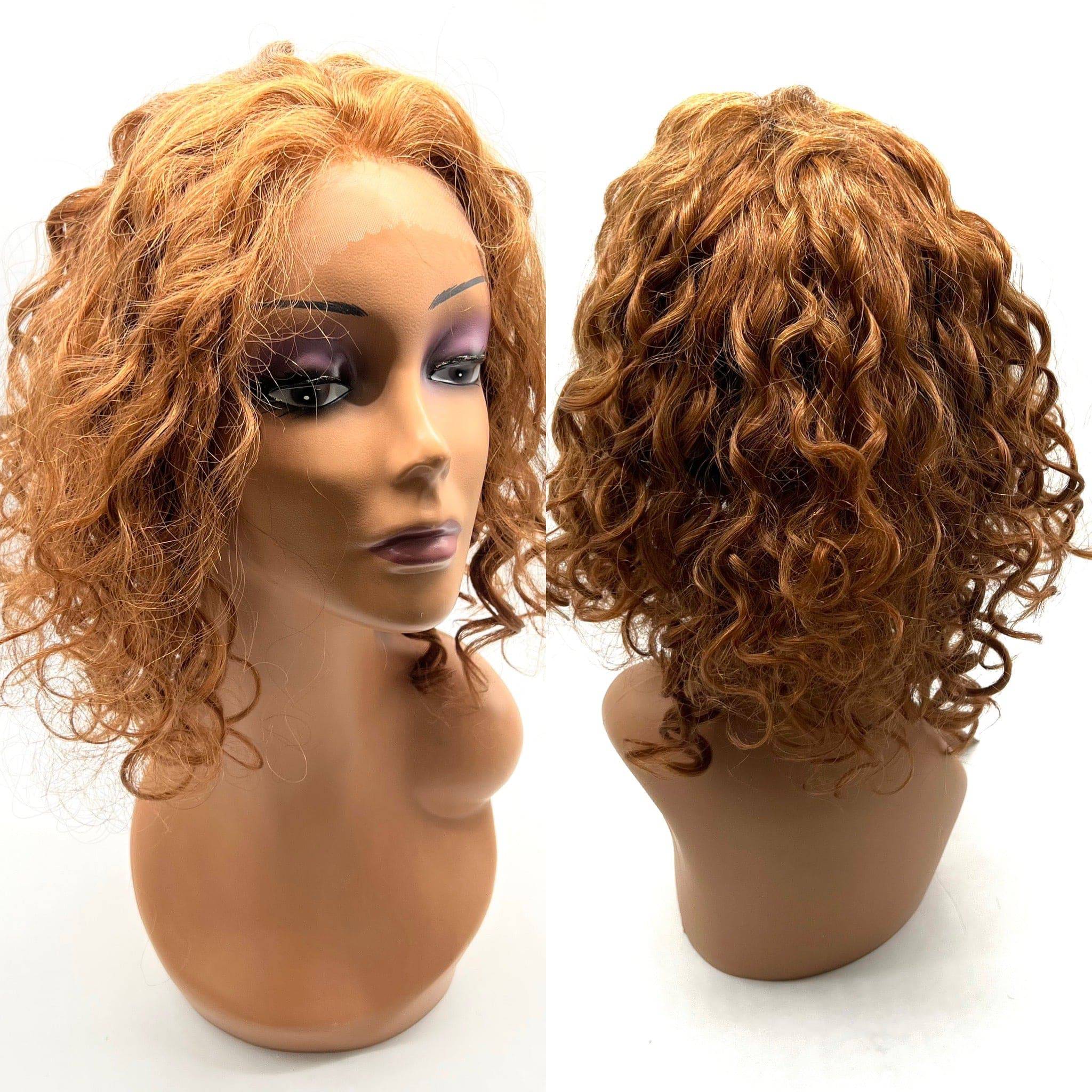 Remy Human Hair Lace Front Wig '500' (curly) 15" long