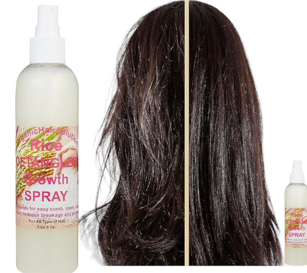 Wholesale-Rice Water Hair Growth Spray - Biotin Infused Hair Conditioner. Thickening, Moisturizing, Sprays with Aloe Vera, Tea Tree, Jojoba Seed, Argan (24 pack)