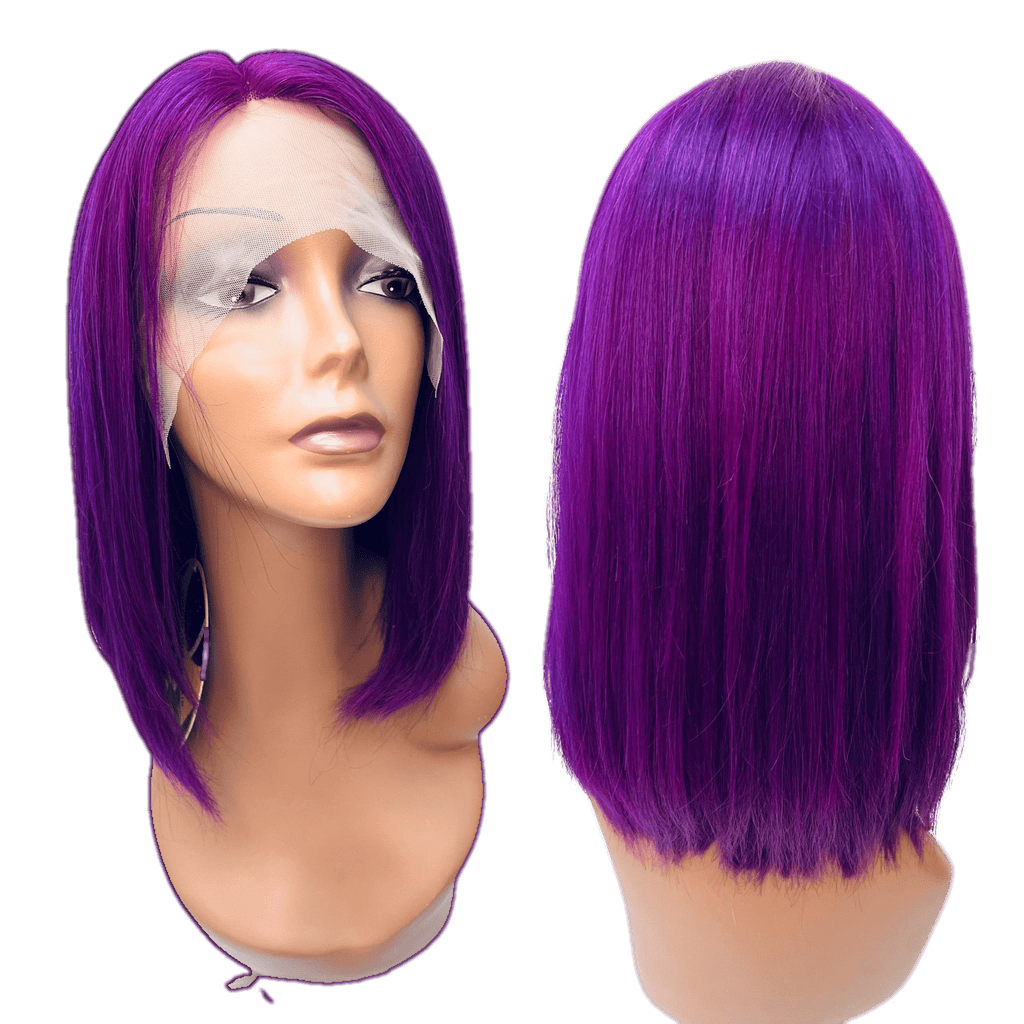 RIO Lace Front U Part Human Hair Bob Wig Straight