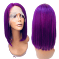 RIO Lace Front U Part Human Hair Bob Wig Straight