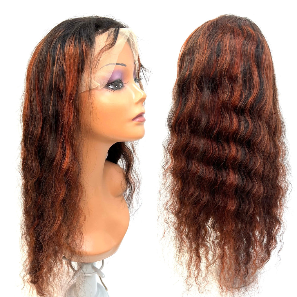 RIO Malaysian  Human Hair Front Lace  Wig