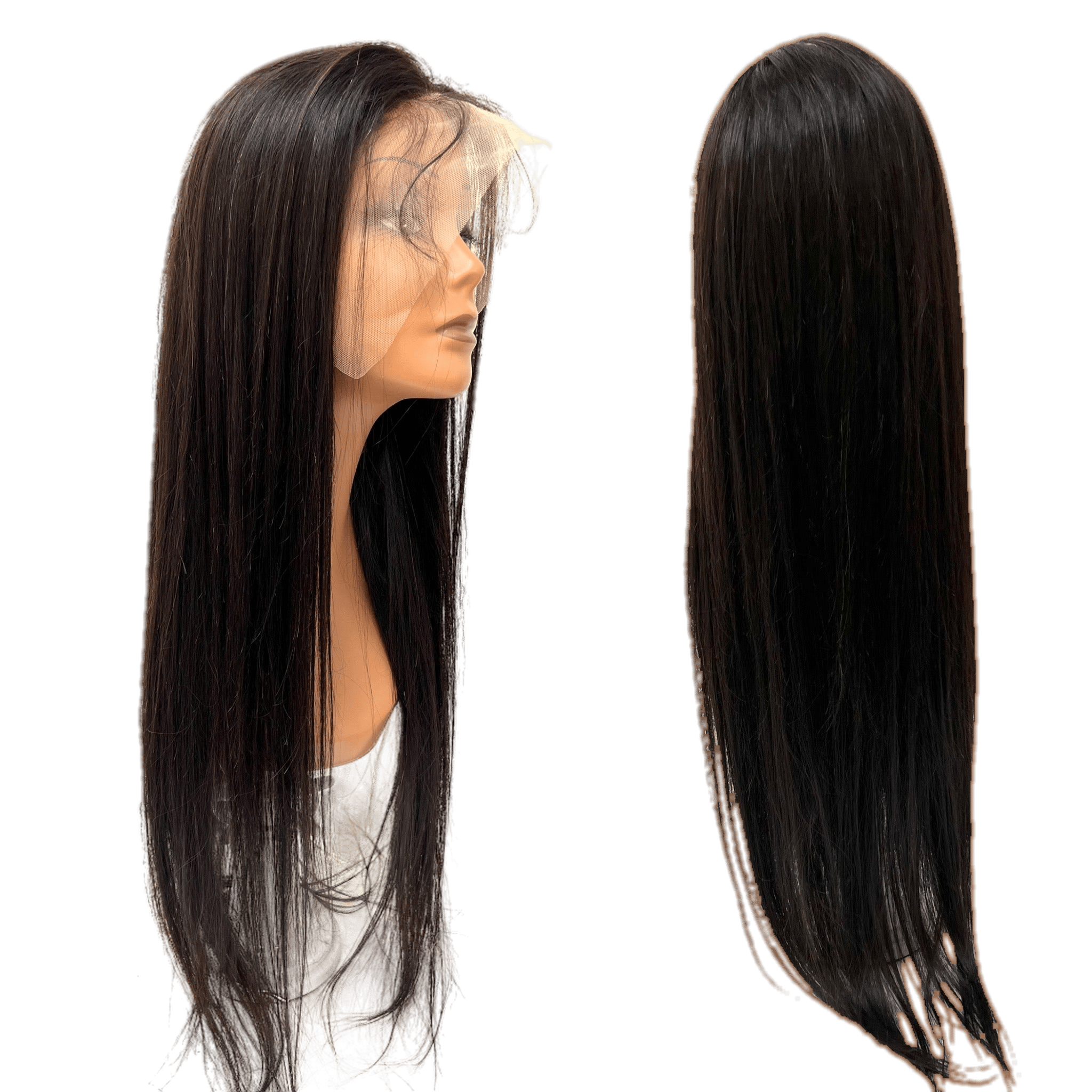 Rio Straight Frontal Wig  Human Hair Natural Black
