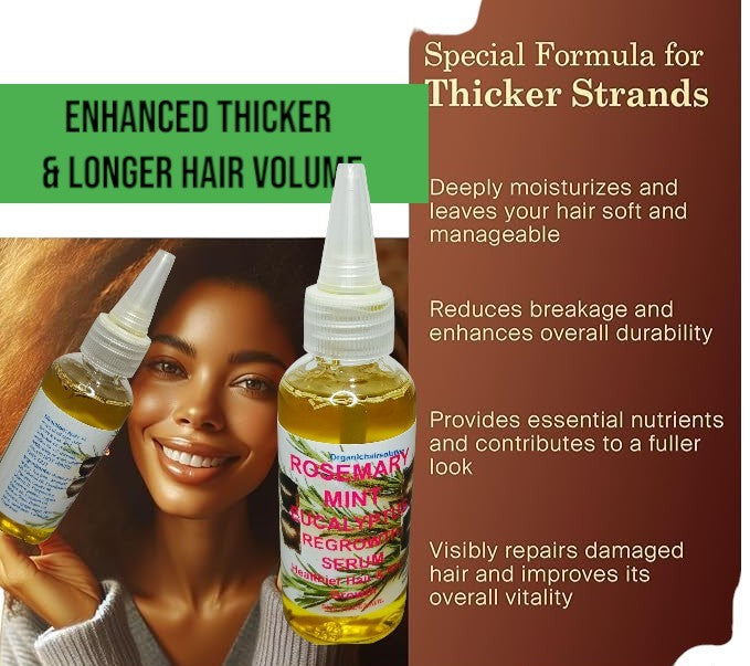 Rosemary Mint Scalp & Hair growth Oil With Biotin for Split Ends and Dry Scalp for All Hair Types, 2-Fluid Ounces