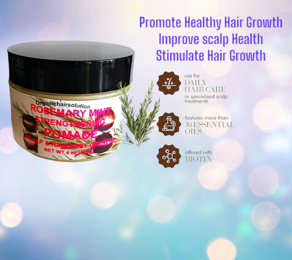 Organics Rosemary Mint Eucalyptus Hair Pomade, Grease/oil for Women, Men & Kids-Scalp & Hair