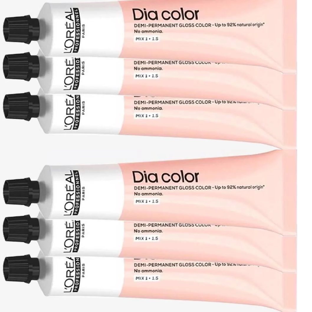 L'Oréal Professionnel Dia Color Ammonia-Free Demi-Permanent Gloss Hair Color 4 (4N) Brown 2 oz