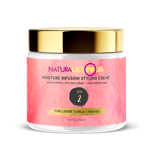 Step 2: Moisture Infusion Styling Creme (For Loose Curls)
