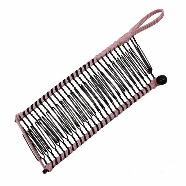 Stretch Banana Clip Double Side Lazy Women Hair Comb Easy Thick Curly Hair Styling Tool Ponytail Mohawk Bun Maker Accessories For Curly Hair Women