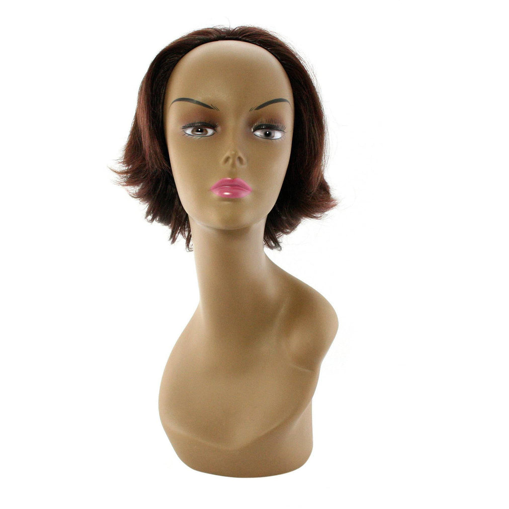 Unique 100% Human Hair Half Wig Mrs. Barbados Style Hairpiece