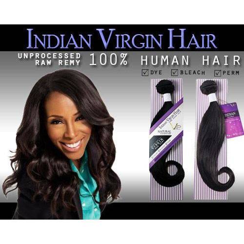VIP Collection Indian Virgin Hair Extensions – 100% Unprocessed Raw Remy Human Hair Bundles, Natural Black, Luxury Long-Lasting Hair, 12–30 Inches