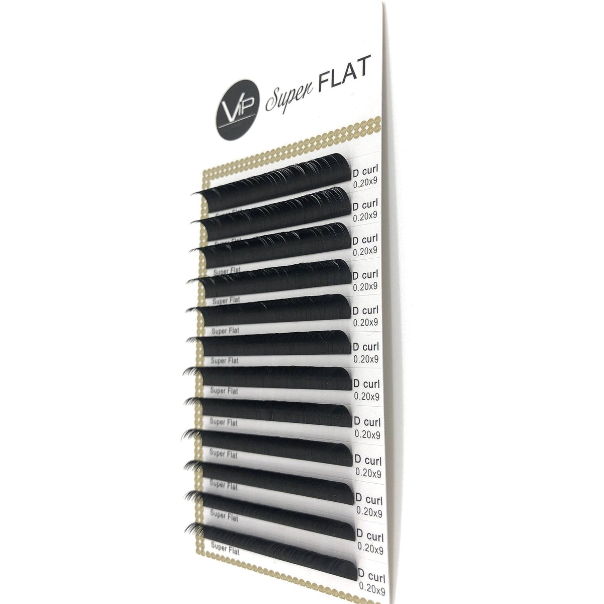 Package of false eyelashes with 'VIP' branding on a white background