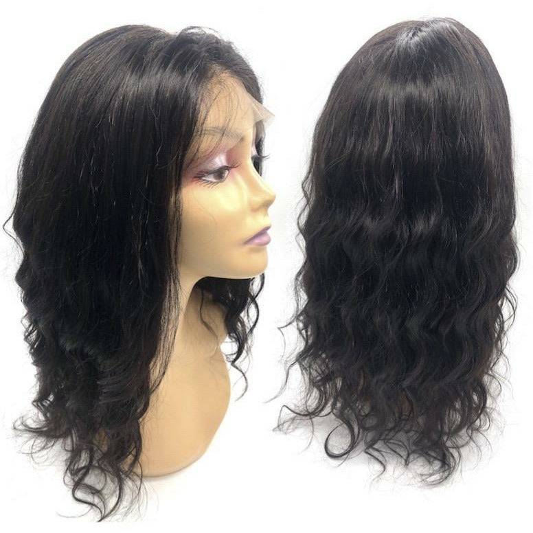 VIP - Full Lace Wig - 100% Human Hair Natural Black (180 density)Body Wave