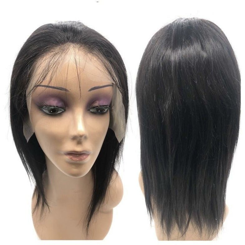 VIP -Lace Front Wig - 100% Human Hair Natural Black (180 density) Straight