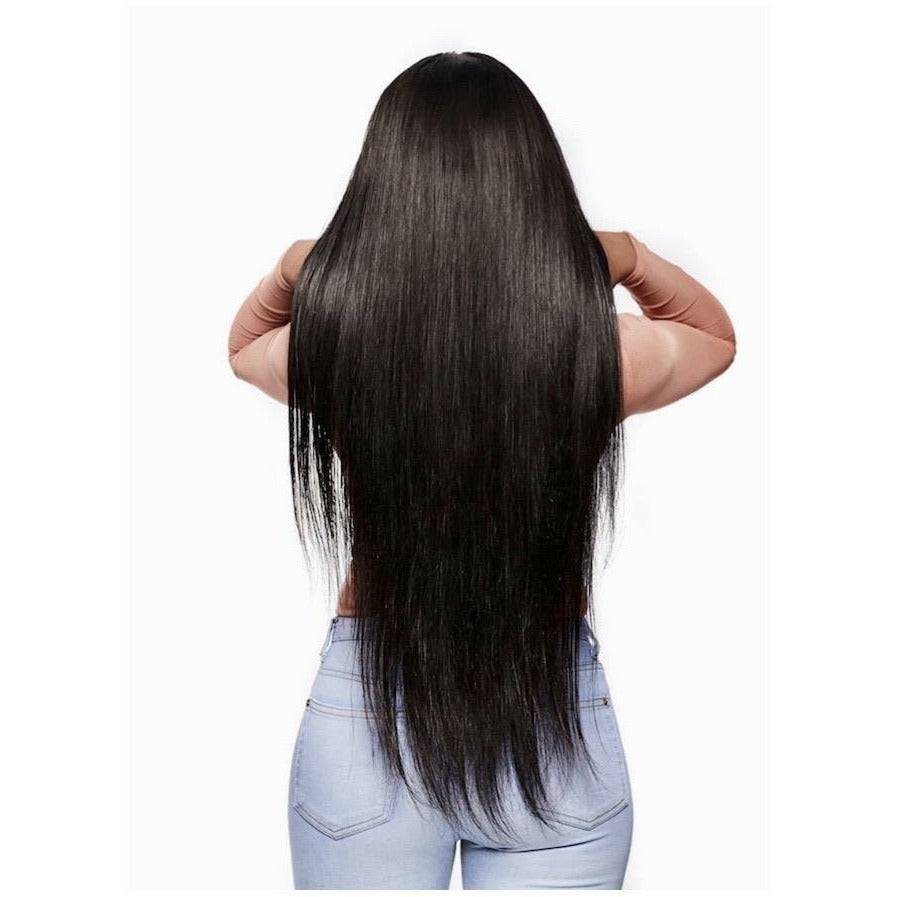 VIP -Lace Front Wig - 100% Human Hair Natural Black (180 density) Straight