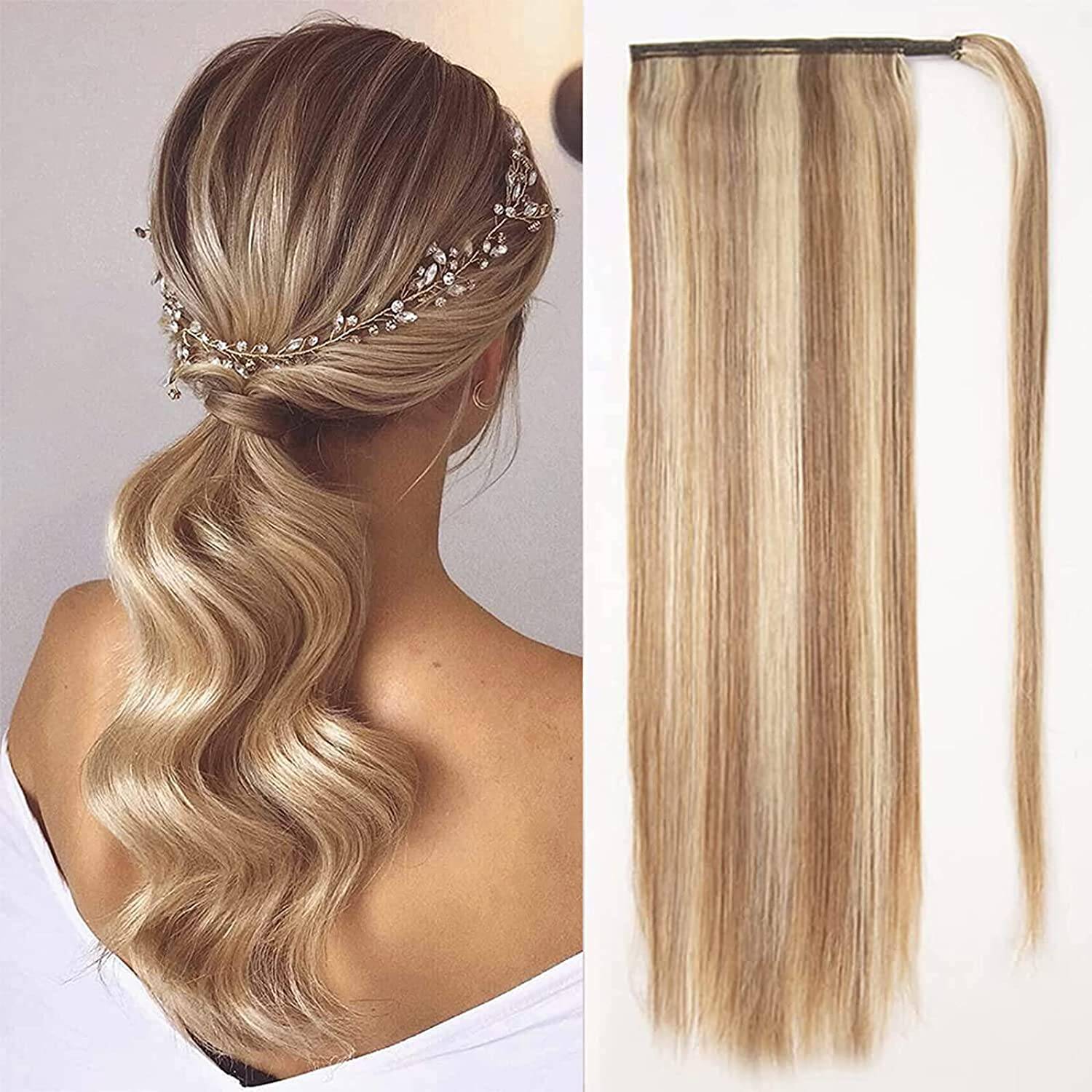 VIP PONYTAIL  / Silky 18"  100% Human Hair