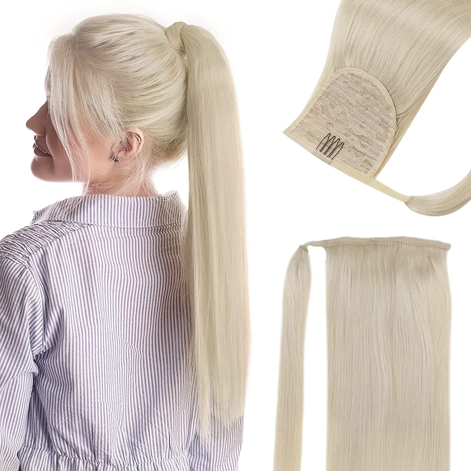 VIP PONYTAIL  / Silky 18"  100% Human Hair