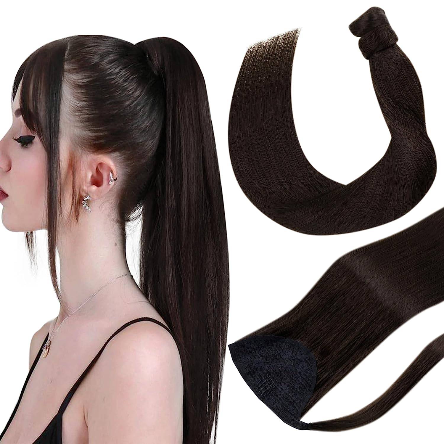 VIP PONYTAIL  / Silky 18"  100% Human Hair