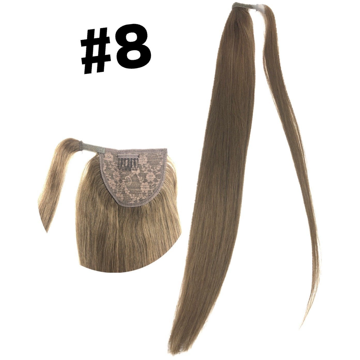 VIP PONYTAIL / Silky 24" (100 grams) 100% Human Hair